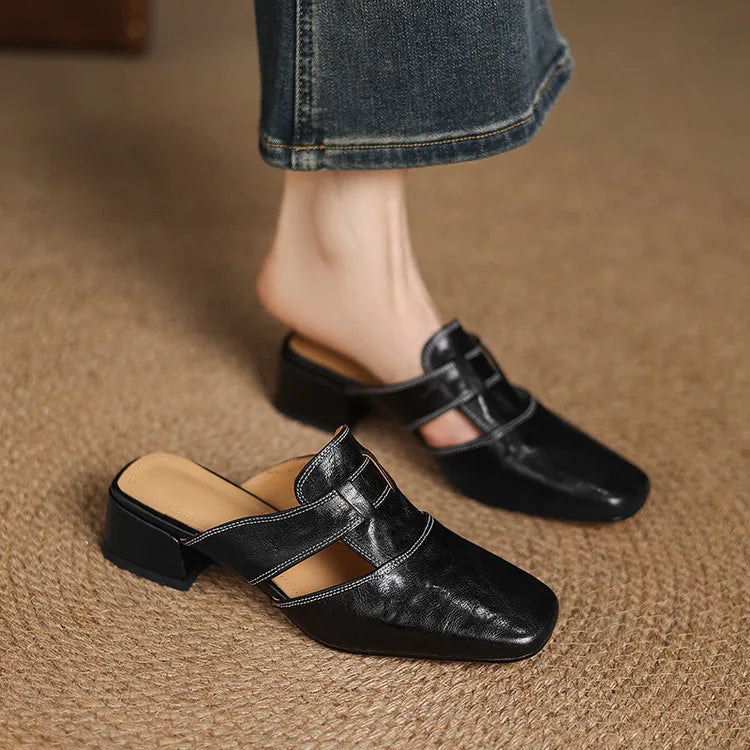 Andie Genuine Leather Mules