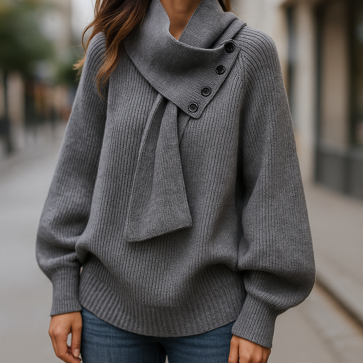 Arielle | Cozy Scarf-Neck Sweater