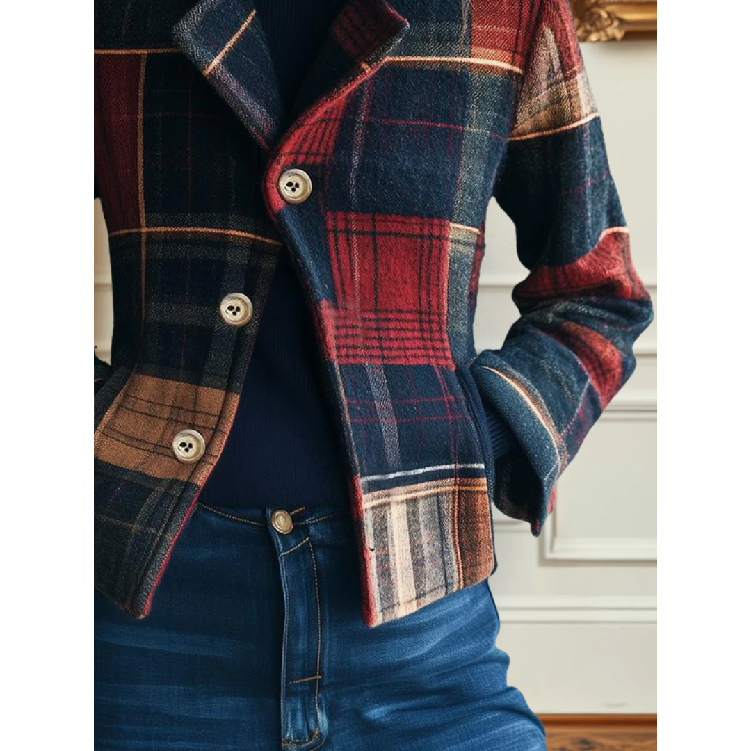 Natalie | Classic Plaid Jacket
