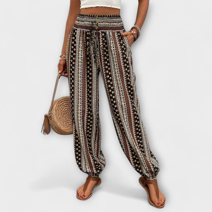Annie | Ethnic Graphic Pants