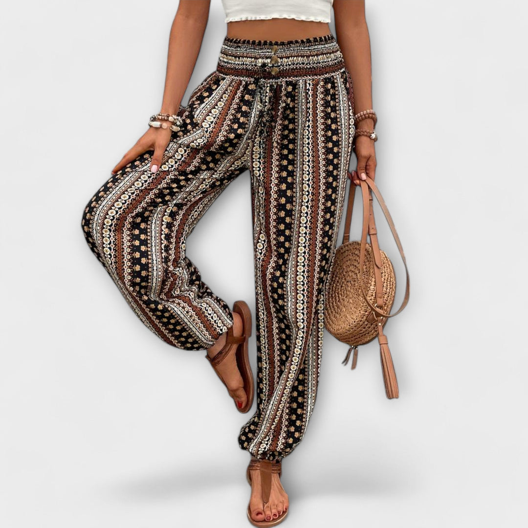 Annie | Ethnic Graphic Pants