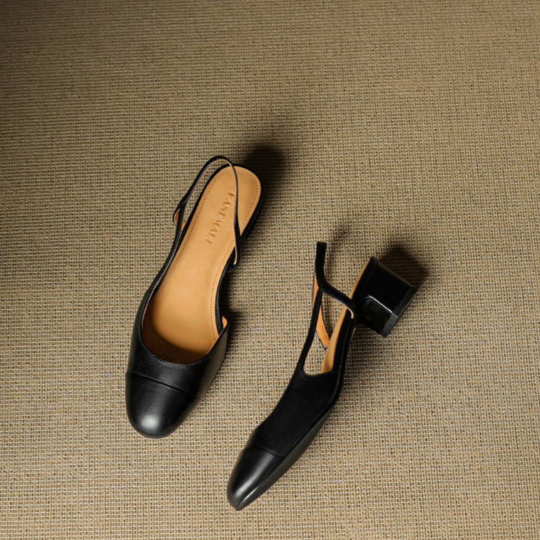Reyna Genuine Leather Pumps
