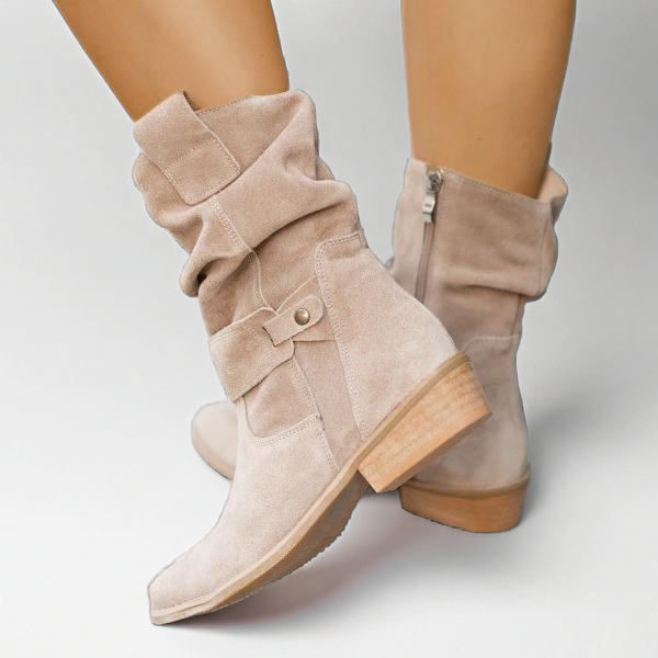 Maryam - Leather-Style Boots